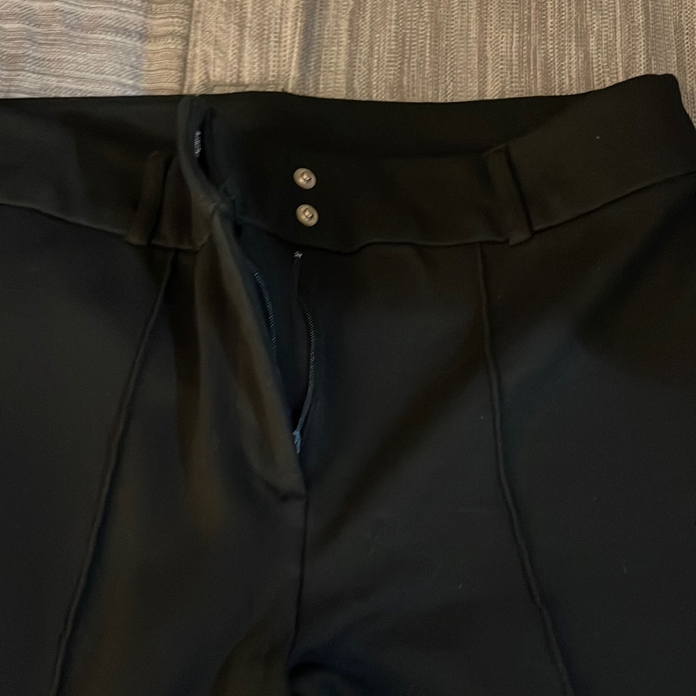 Black pants with buttons